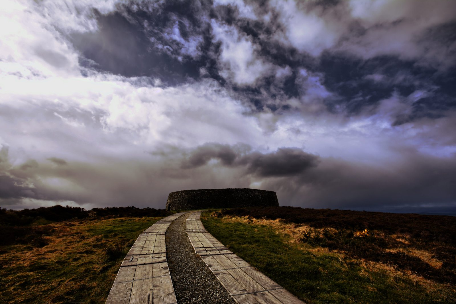 Grianan of Aileach ringfort on its hilltop, County Donegal