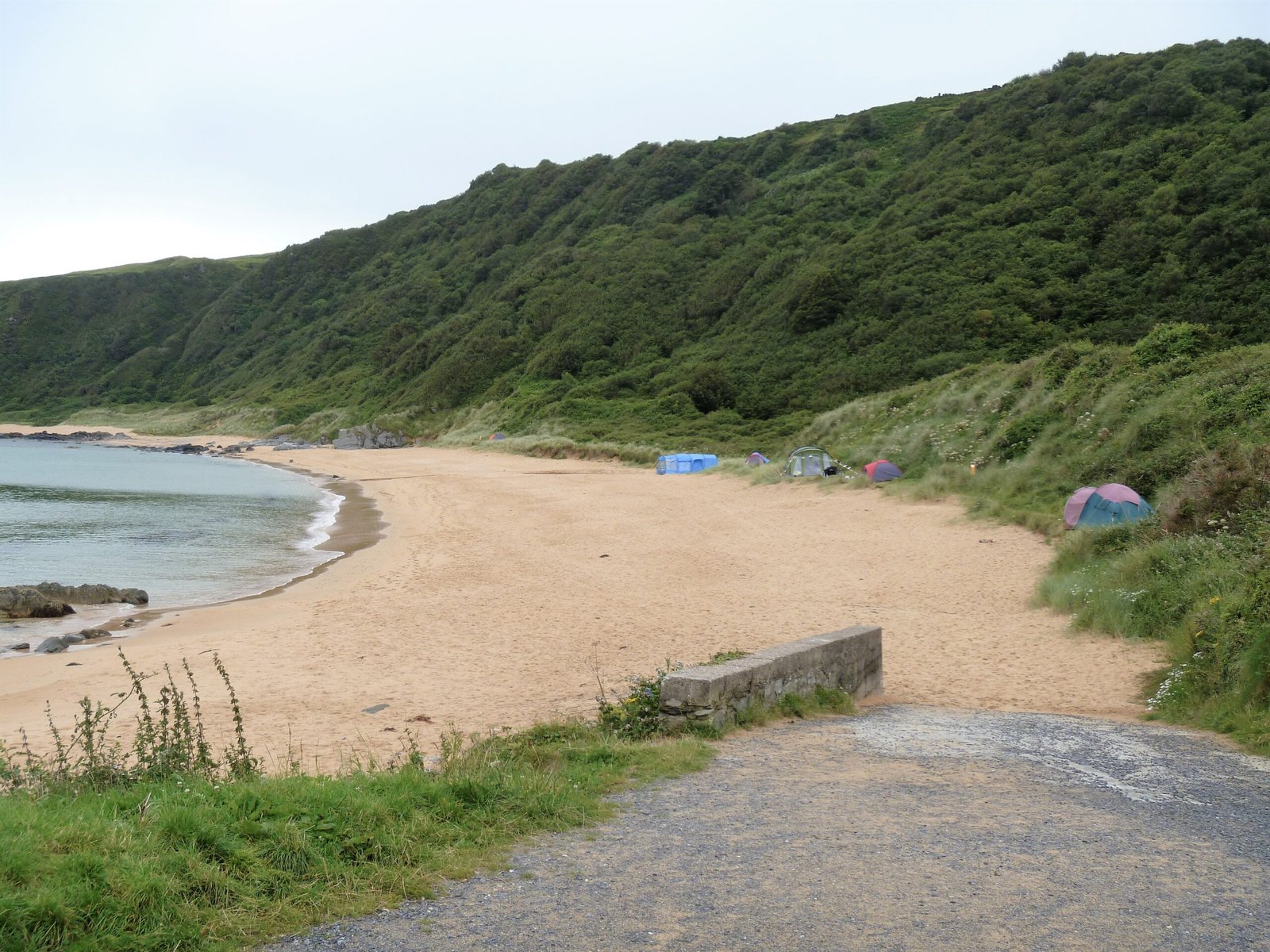 The empty beach at Kinnagoe Bay, Inishowen