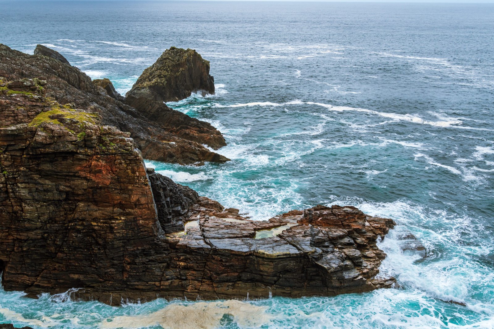 The Atlantic swell at Malin Head, the most northerly point in Ireland